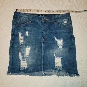 356. Wax Jeans Skirt Sz L